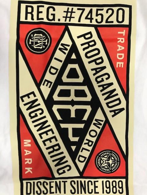 Obey unisex short sleeve t-shirt Propaganda Engineering Basic 163082332 white