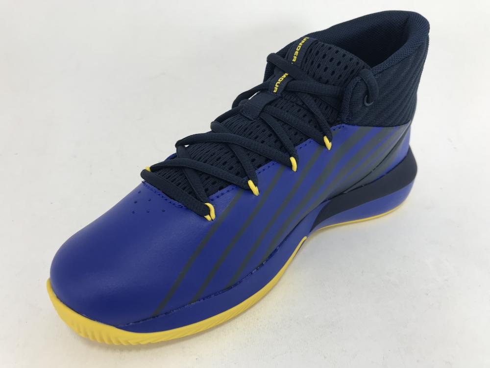 Under Armour scarpa da basket da ragazzo Lockdown 3 3020430 402 blu-giallo
