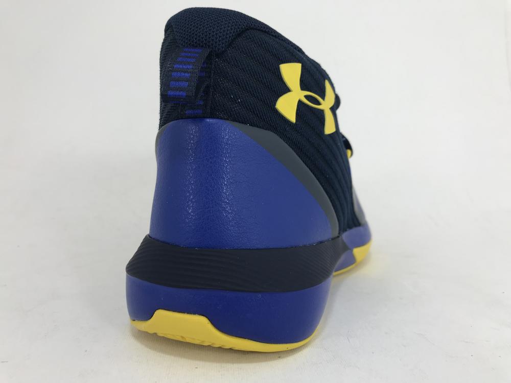 Under Armour scarpa da basket da ragazzo Lockdown 3 3020430 402 blu-giallo