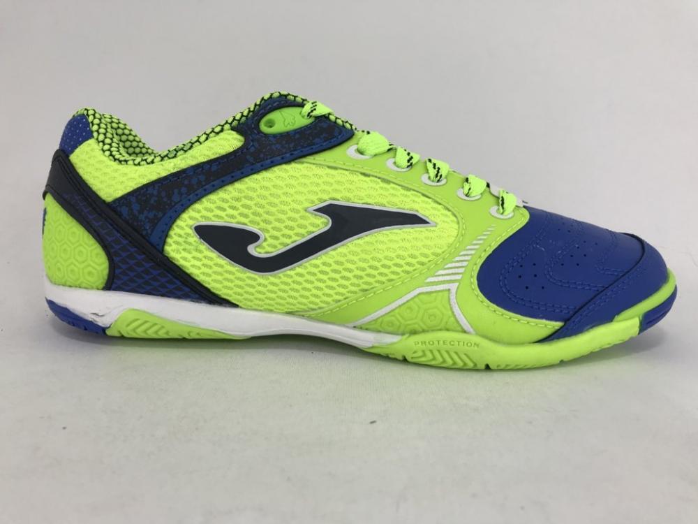 Joma men's indoor soccer shoe Dribling 836 DRIW.836.IN fluorescent green-blue