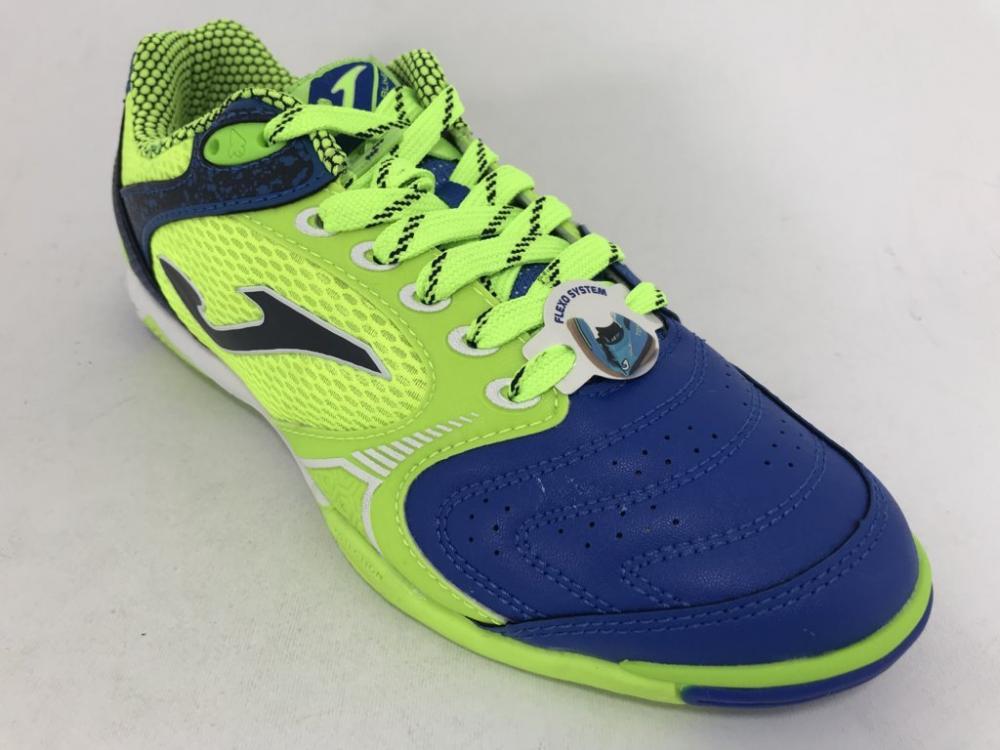 Joma men's indoor soccer shoe Dribling 836 DRIW.836.IN fluorescent green-blue