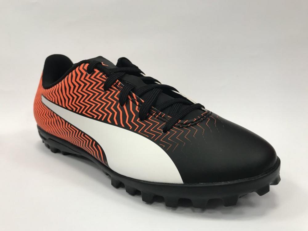 Puma scarpa da calcetto da bambino Rapido II TT Jr 106065 03 arancio-nero-bianco