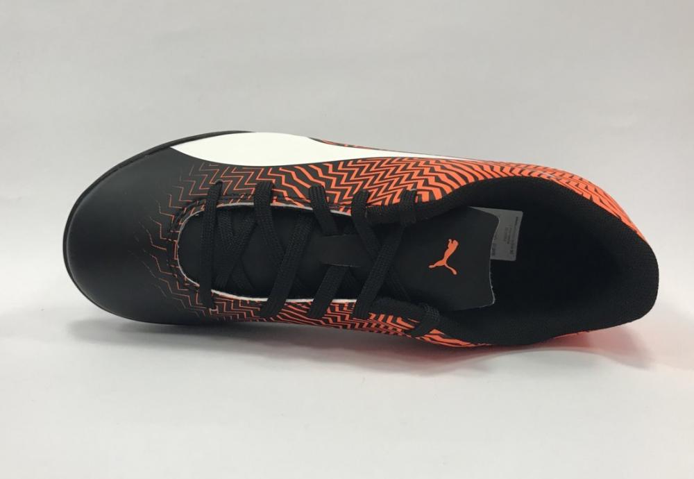 Puma scarpa da calcetto da bambino Rapido II TT Jr 106065 03 arancio-nero-bianco