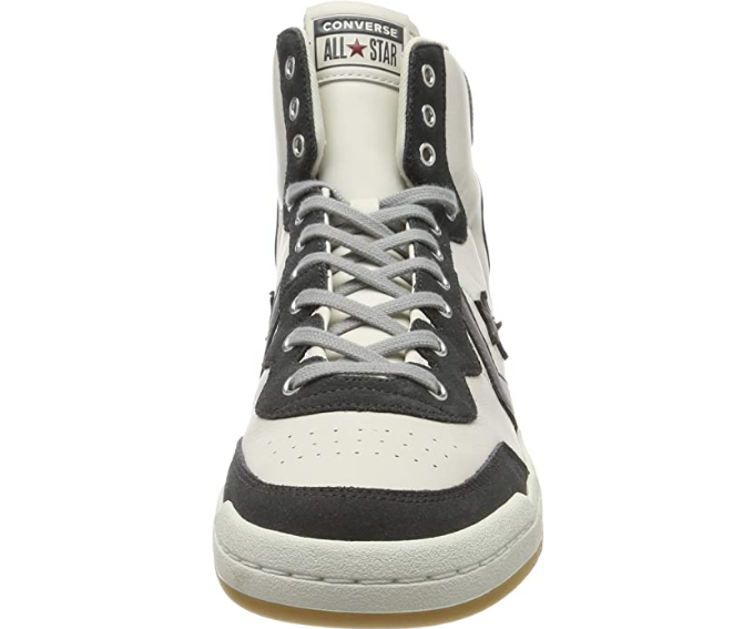 Converse scarpa sneakers da uomo in pelle Fast Break 162792C grigio chiaro