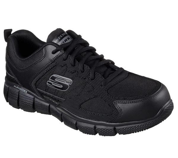 Skechers scarpa da uomo antinfortunistica Telfin Sanphet 77152EC/BLK black