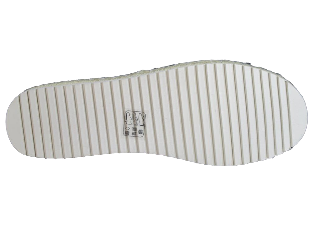 Toms scarpa in canvas con zeppa da donna Alpargata 10013814 bianco-corda