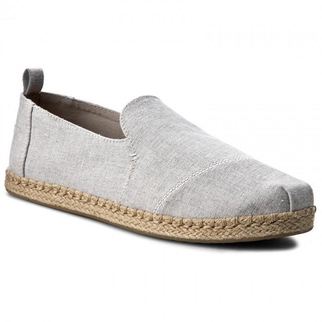Toms scarpa in tela chambray Deconstructed Alpargata 10009838 grigio