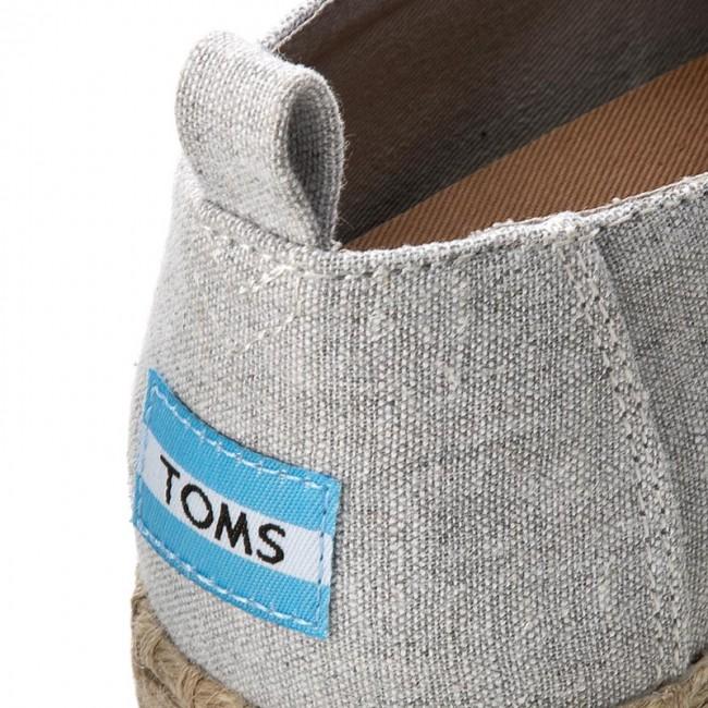 Toms scarpa in tela chambray Deconstructed Alpargata 10009838 grigio