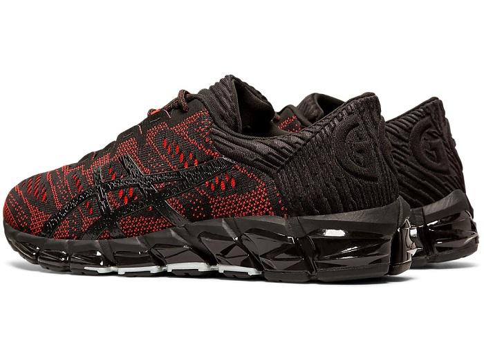 Asics scarpa sneakers da uomo Gel-Quantum 360 5 JCQ 1021A153-001 nero-rosso