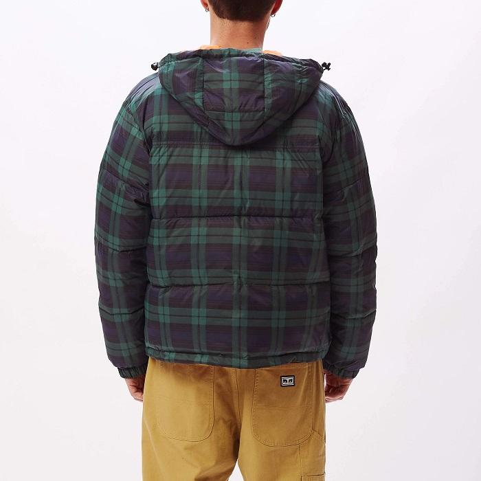 Obey men's hooded jacket Fellowship Puffer 121800434 multicolored blue