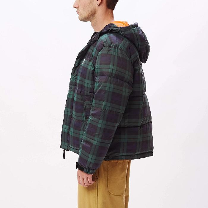 Obey men's hooded jacket Fellowship Puffer 121800434 multicolored blue