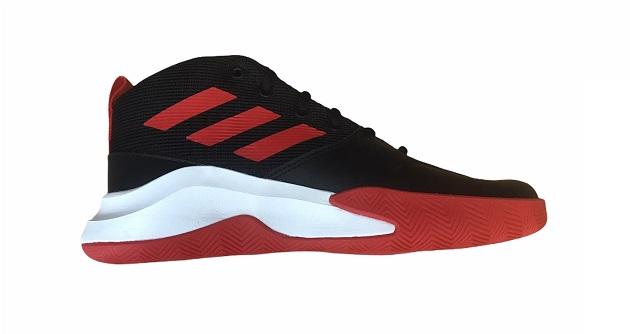 Adidas Ownthegame K Wide EF0309 black red boys basketball shoe