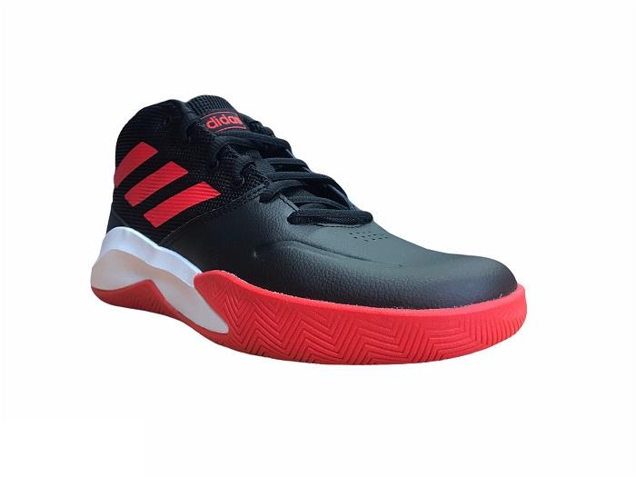 Adidas Ownthegame K Wide EF0309 black red boys basketball shoe