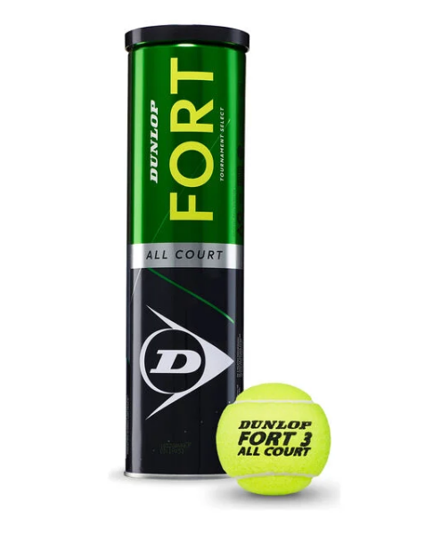 Dunlop pallina da Tennis Fort All Court tubo da 4 palle giallo