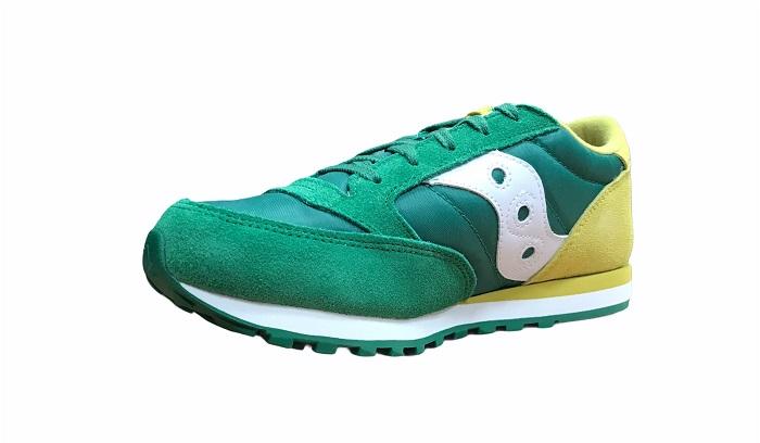 Saucony Original Jazz boy's sneakers shoe SK260998 green-yellow