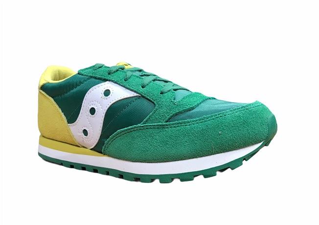 Saucony Original Jazz boy's sneakers shoe SK260998 green-yellow