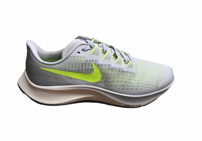 Nike Air Zoom Pegasus 37 running shoe BQ9646 003 gray fog-volt smoke gray sail