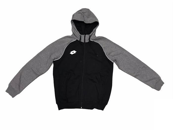 Lotto felpa con cappuccio da uomo Sweat FZ Delta Plus HD T5536 nero-grigio