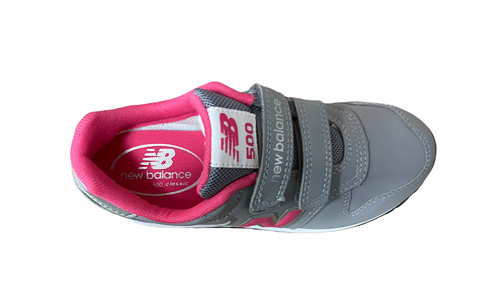 New Balance sneakers da ragazza con lo strappo KV500GPY grigio rosa