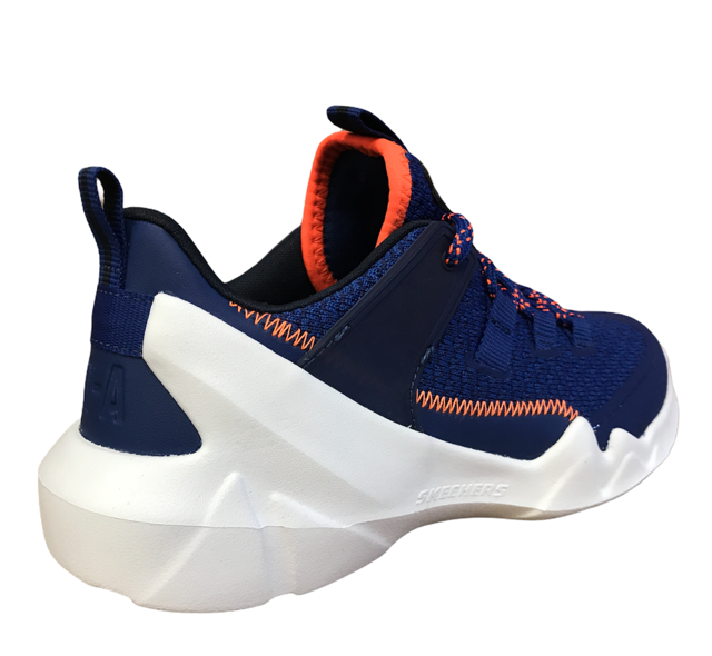 Skechers scarpa da ginnastica da ragazzo DLT-A Interserge 97960L BLNV nero blu