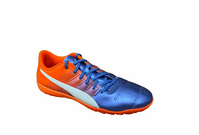 Puma scarpa da calcetto da uomo evoPower 4.3 TT 103539 03 blu-bianco-arancio