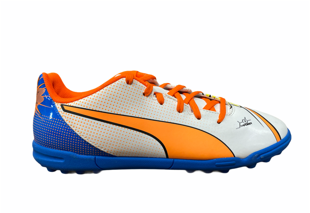 Puma scarpa da calcetto da uomo evoPower 4.2 POP TT 103651 01 bianco-arancio