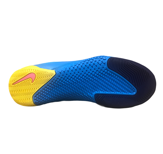 Nike men's indoor soccer shoe Elastico Pro 415121 467 blue pink yellow