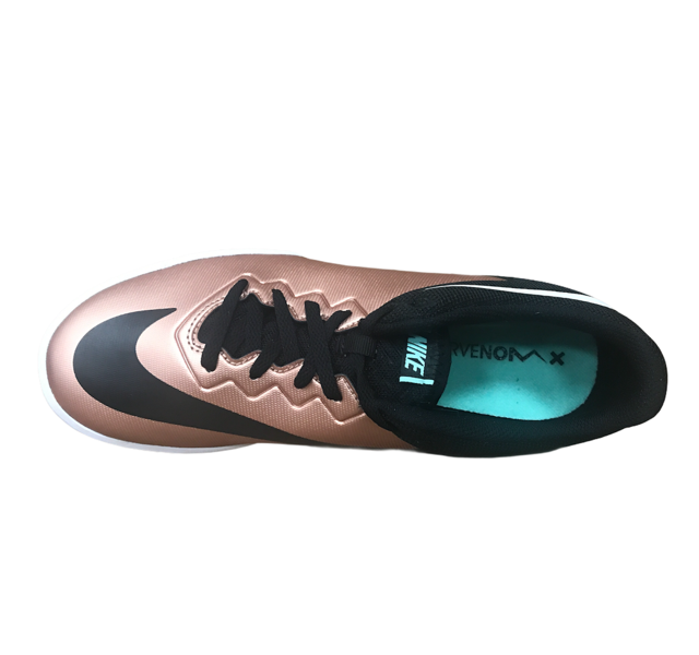 Nike indoor soccer shoe Hypervenomx Pro IC 749903 903 metallic bronze