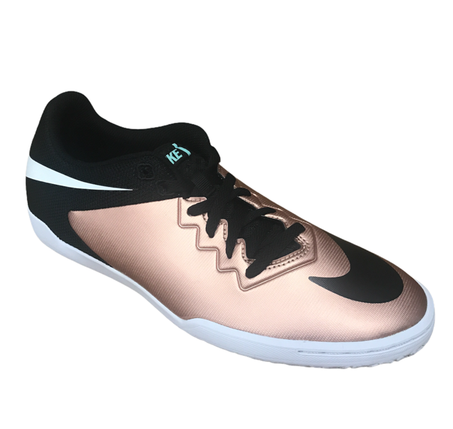 Nike indoor soccer shoe Hypervenomx Pro IC 749903 903 metallic bronze