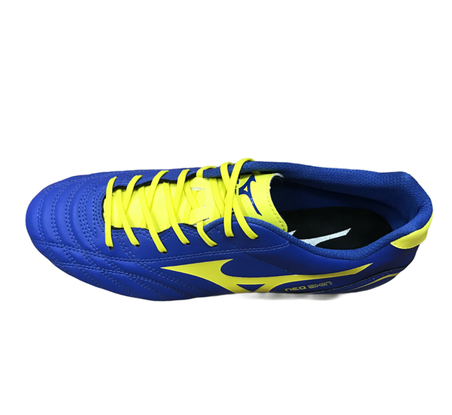 Mizuno men's football boot Neo Shin MD P1GA141545 blue yellow