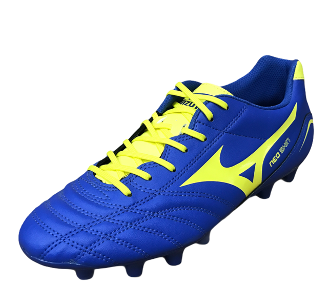 Mizuno men's football boot Neo Shin MD P1GA141545 blue yellow