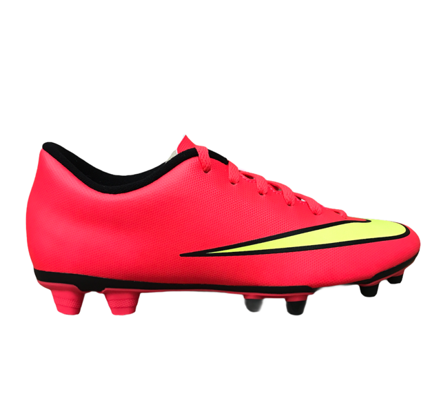 Nike men's football boot Mercurial Vortex II FG 651647 690 crimson yellow