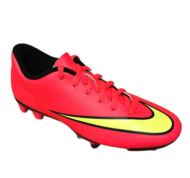 Nike men's football boot Mercurial Vortex II FG 651647 690 crimson yellow