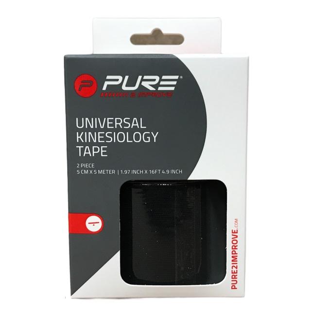 Pure 2Improve KINESIOLOGY TAPE 5x5 cm black (2 rotoli)