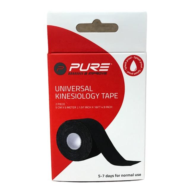 Pure 2Improve KINESIOLOGY TAPE 5x5 cm black (2 rotoli)