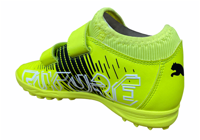 Puma Future Z 4.1 TT V Jr synthetic grass soccer shoe 106405 01 fluorescent yellow-black