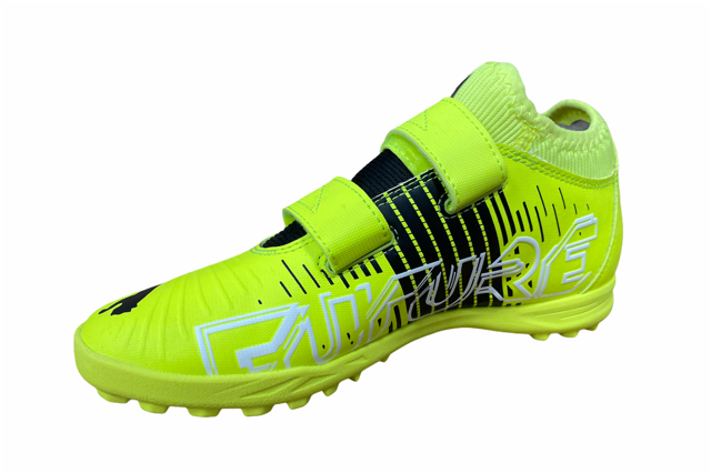 Puma Future Z 4.1 TT V Jr synthetic grass soccer shoe 106405 01 fluorescent yellow-black