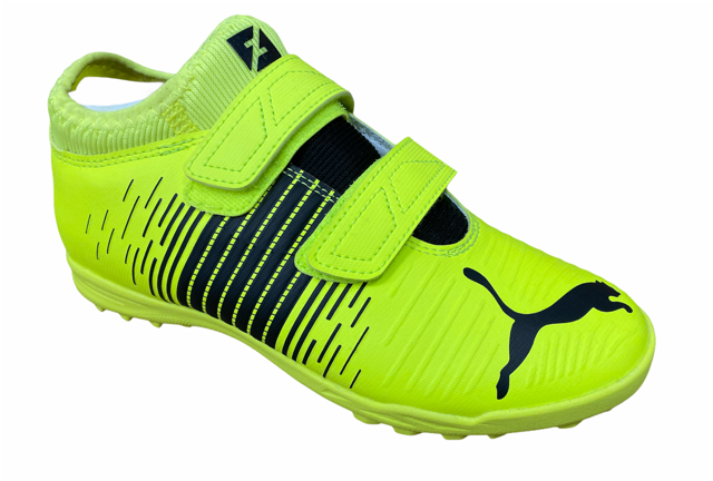 Puma Future Z 4.1 TT V Jr synthetic grass soccer shoe 106405 01 fluorescent yellow-black
