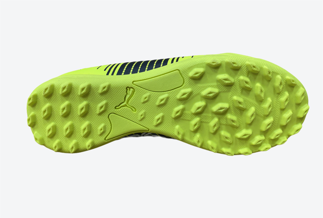 Puma Future Z 4.1 TT V Jr synthetic grass soccer shoe 106405 01 fluorescent yellow-black