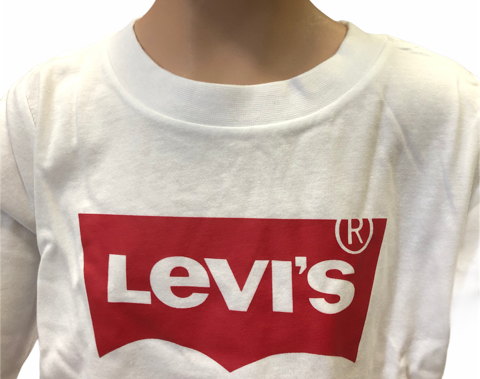 Levi's Kids Girl's short sleeve t-shirt LIGHT BRIGHT TOP 3E0220 001 white