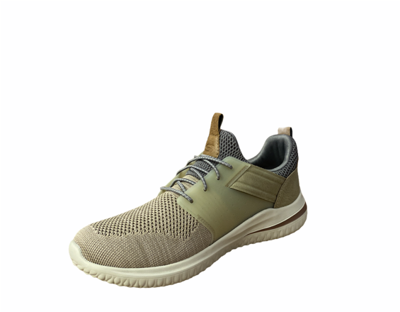 Skechers scarpa casual uomo Delson 3.0 Cicada 210238 TPE taupe