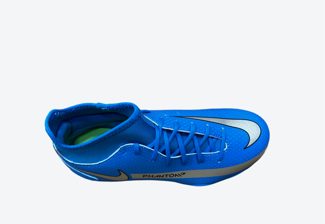 Nike football boot Phantom GT Club DF FG/MG Jr CW6727 400 light blue silver