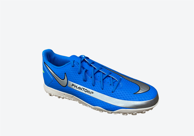 Nike scarpa da calcetto da uomo Phantom GT Club TF CK8469 400 blu-argento