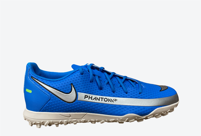 Nike scarpa da calcetto da uomo Phantom GT Club TF CK8469 400 blu-argento