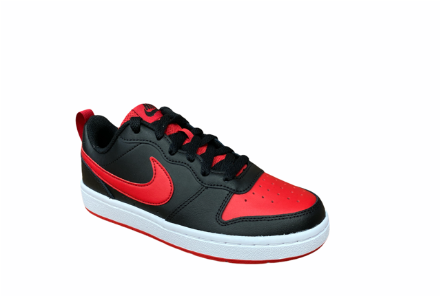 Nike boys sneakers shoe Court Borough Low BQ5448 007 black red