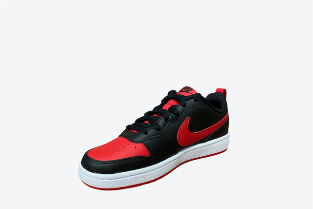 Nike boys sneakers shoe Court Borough Low BQ5448 007 black red