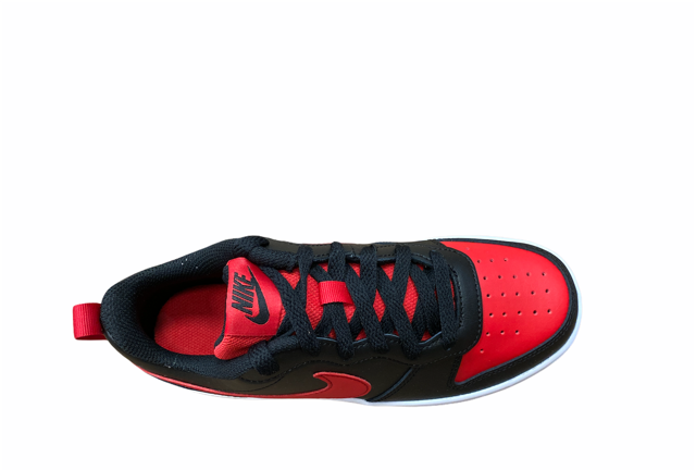 Nike boys sneakers shoe Court Borough Low BQ5448 007 black red
