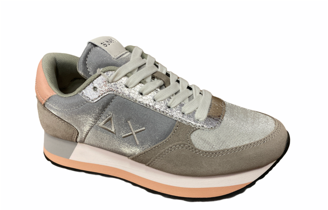 Sun68 women's sneakers Kate Shine Z31223 34 medium grey