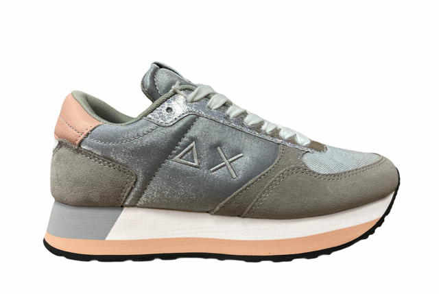 Sun68 women's sneakers Kate Shine Z31223 34 medium grey