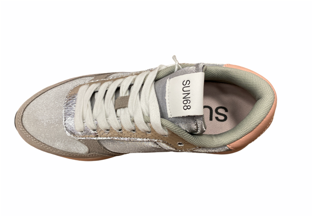 Sun68 women's sneakers Kate Shine Z31223 34 medium grey